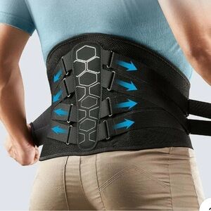 Waist Support Brace Belt Lumbar Lower Back Pain Relief Men Women